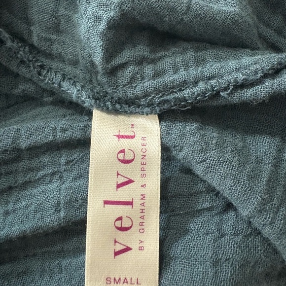 Velvet by Graham and Spencer Chic Teal Maxi Dress, Vintage Slub. Lightweight. S - Picture 8 of 16